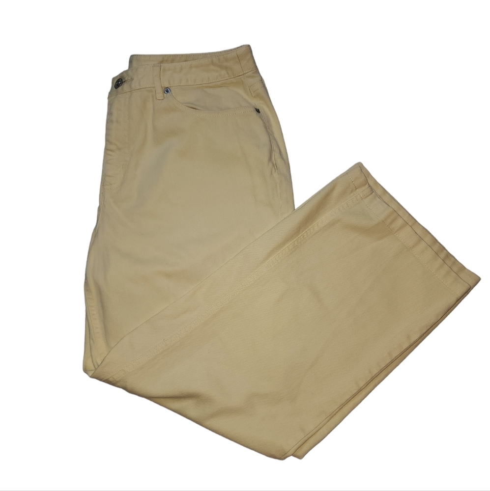 Yellow Pants by Talbots Petites for Women Size 12 | Stretch Jeans